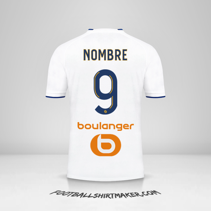 Jersey Olympique de Marseille 2022/2023 -  nombre - 9