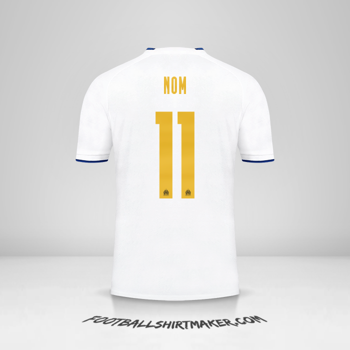 Maillot Olympique de Marseille Cup 2022/2023 -  nom - 11