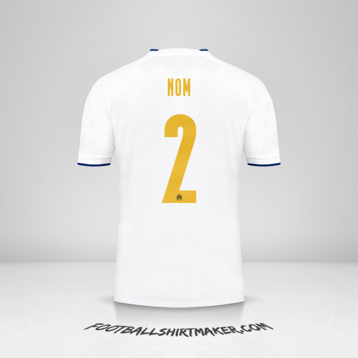 Maillot Olympique de Marseille Cup 2022/2023 -  nom - 2