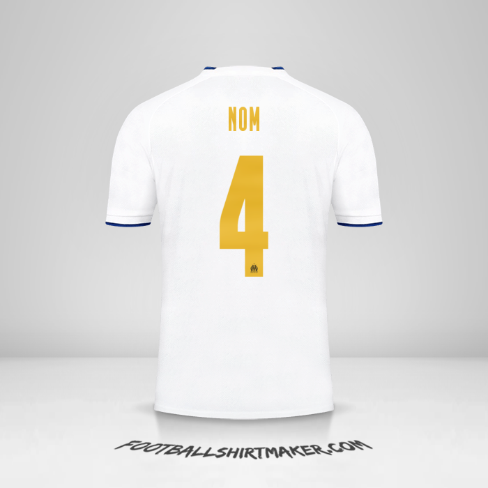 Maillot Olympique de Marseille Cup 2022/2023 -  nom - 4