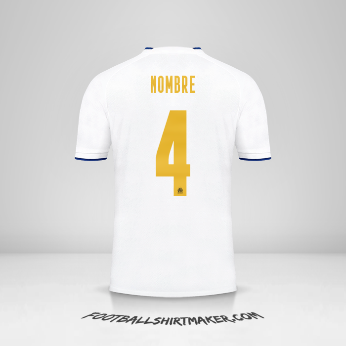 Jersey Olympique de Marseille Cup 2022/2023 -  nombre - 4