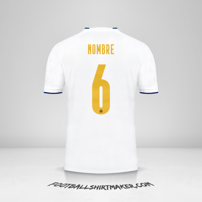 Camiseta Olympique de Marseille Cup 2022/2023 -  nombre - 6
