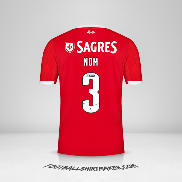 Maillot SL Benfica 2022/2023 -  nom - 3