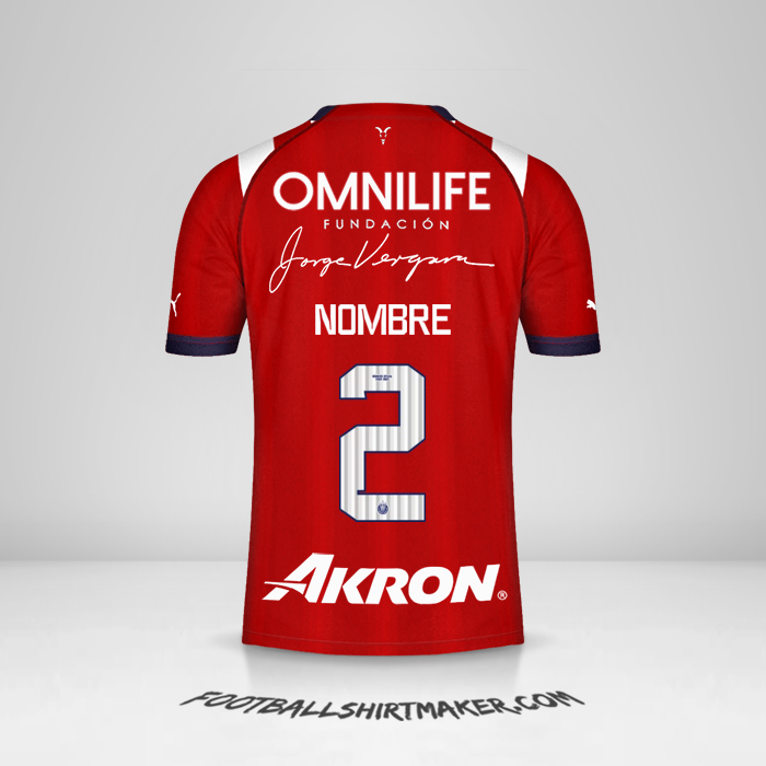 Camiseta Guadalajara 2022/2023 -  nombre - 2