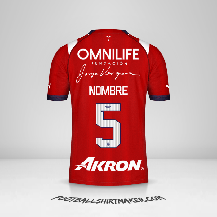 Camiseta Guadalajara 2022/2023 -  nombre - 5