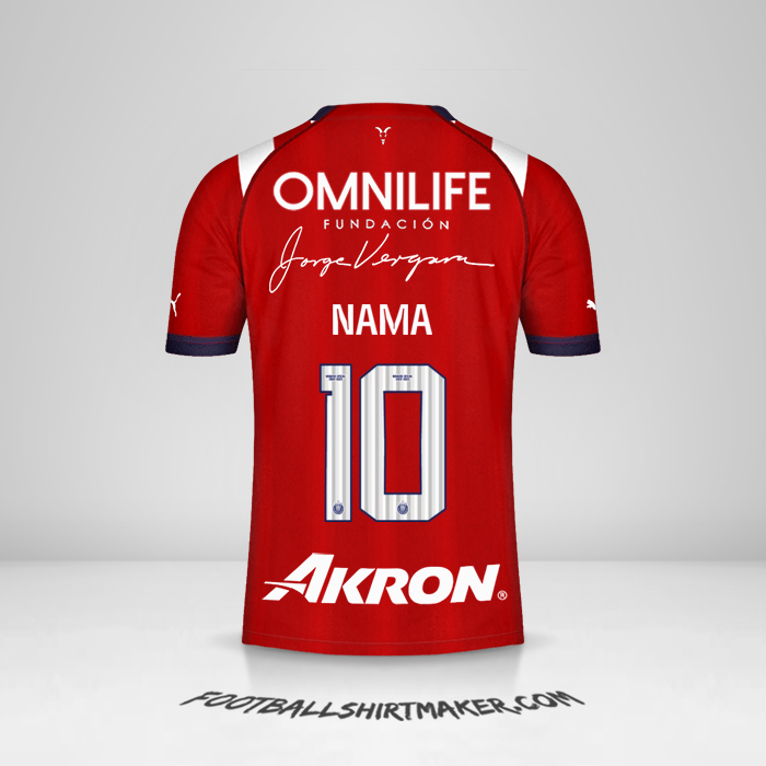 Jersey Guadalajara 2022/2023 -  nama - 10