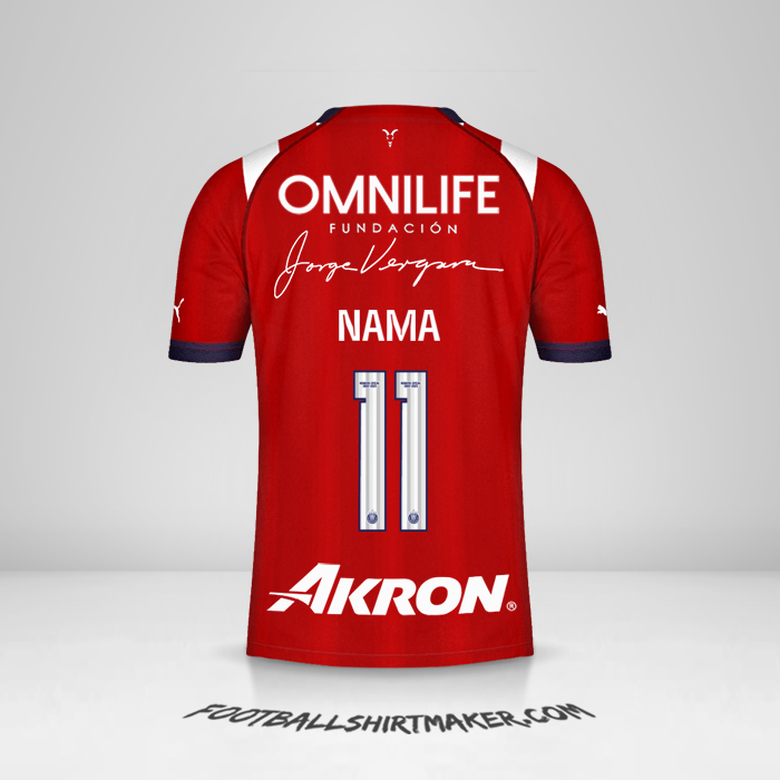 Jersey Guadalajara 2022/2023 -  nama - 11