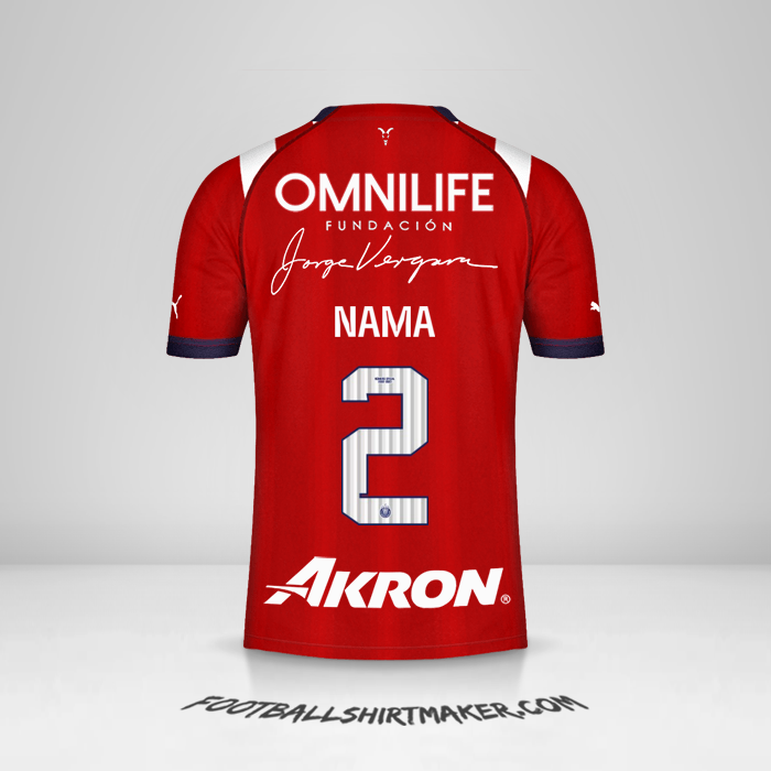 Jersey Guadalajara 2022/2023 -  nama - 2