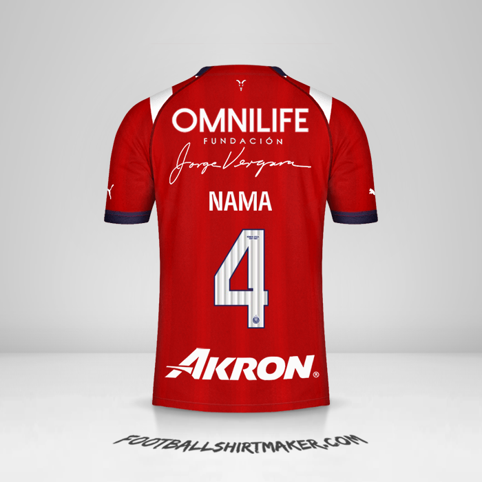Jersey Guadalajara 2022/2023 -  nama - 4