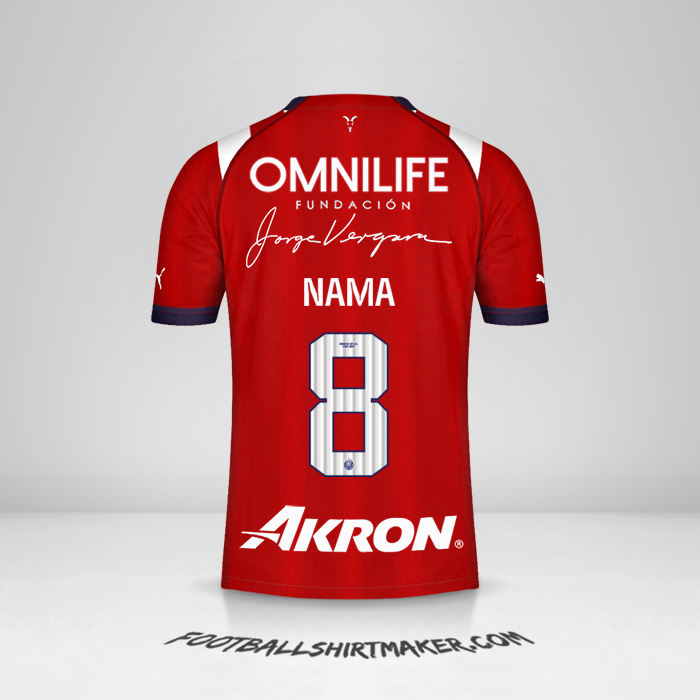 Jersey Guadalajara 2022/2023 -  nama - 8