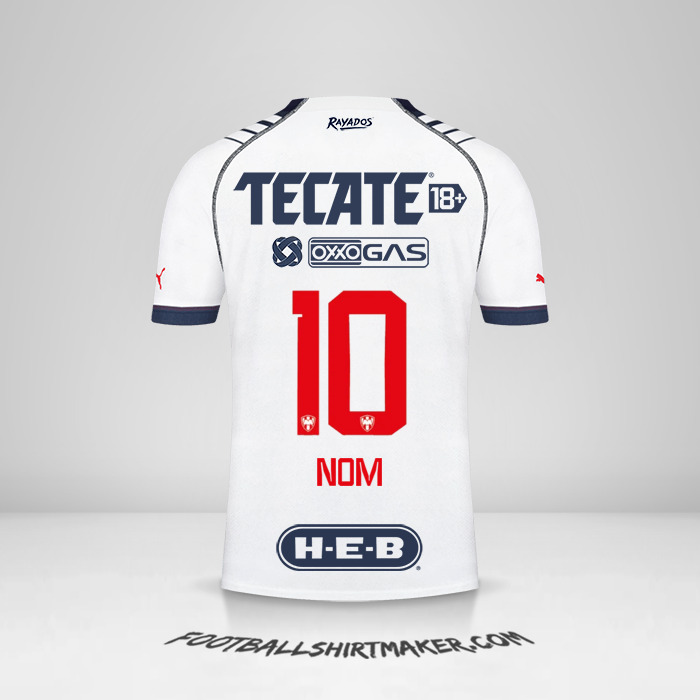 Maillot Monterrey 2022/2023 -  nom - 10