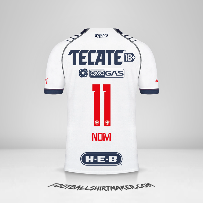 Maillot Monterrey 2022/2023 -  nom - 11