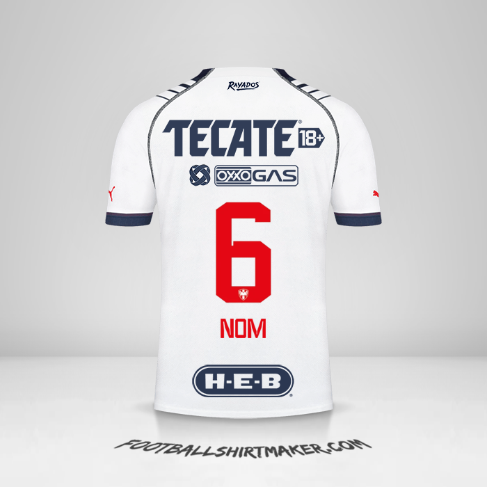 Maillot Monterrey 2022/2023 -  nom - 6