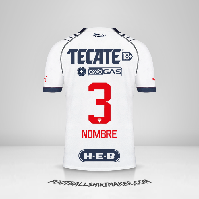 Camiseta Monterrey 2022/2023 -  nombre - 3
