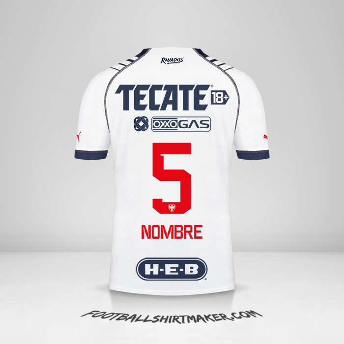 Jersey Monterrey 2022/2023 -  nombre - 5