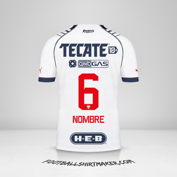 Jersey Monterrey 2022/2023 -  nombre - 6