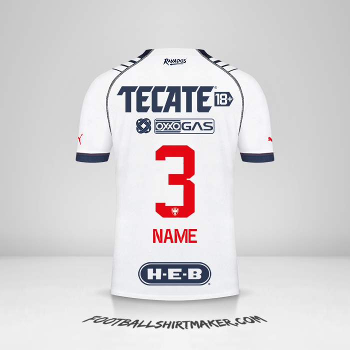 Shirt Monterrey 2022/2023 -  name - 3