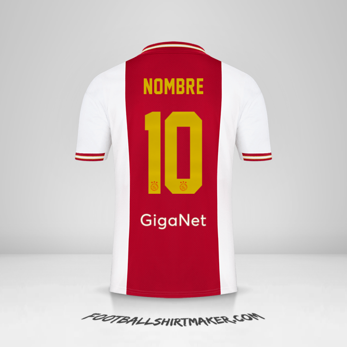 Jersey AFC Ajax 2022/2023 -  nombre - 10