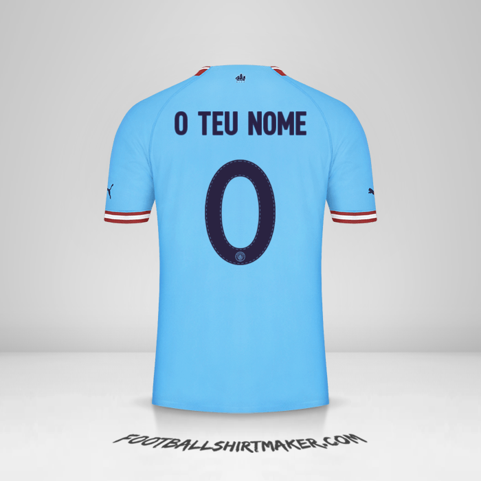 Camisola Manchester City Cup 2022/2023 -  o teu nome - 0