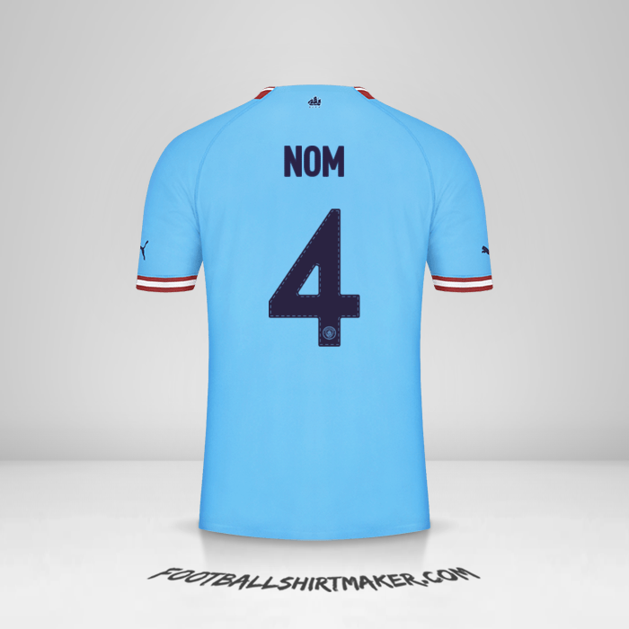 Maillot Manchester City Cup 2022/2023 -  nom - 4