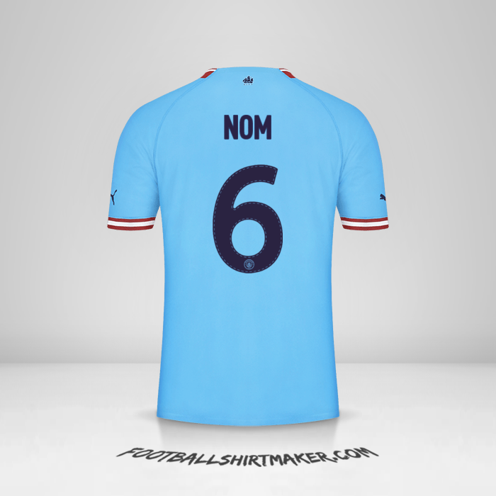 Maillot Manchester City Cup 2022/2023 -  nom - 6