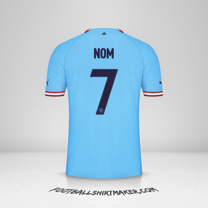 Maillot Manchester City Cup 2022/2023 -  nom - 7