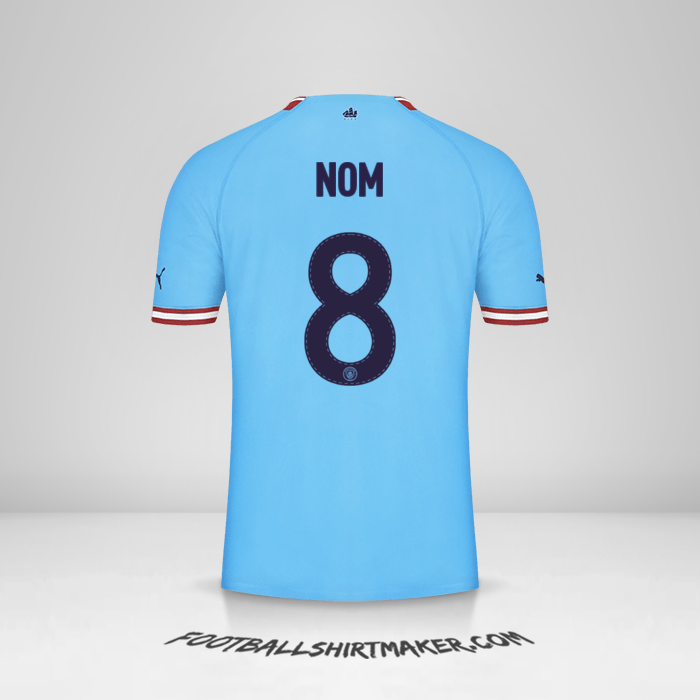 Maillot Manchester City Cup 2022/2023 -  nom - 8