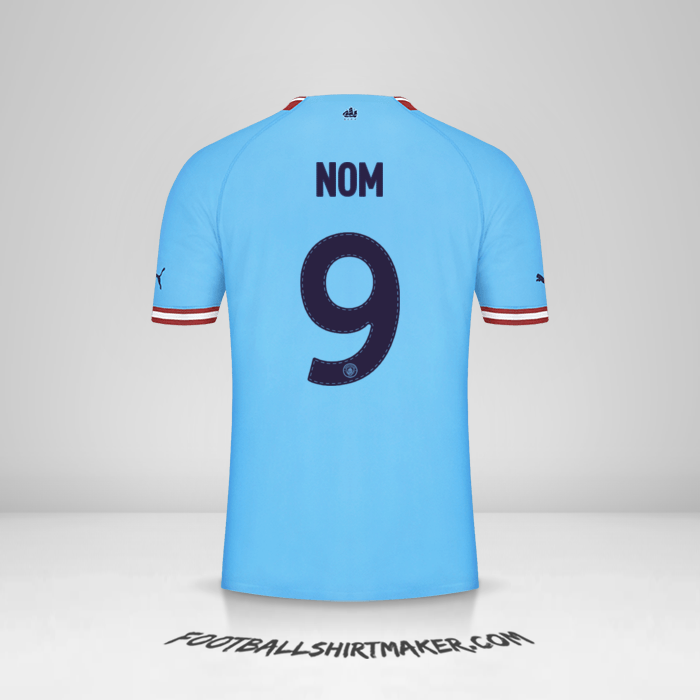 Maillot Manchester City Cup 2022/2023 -  nom - 9