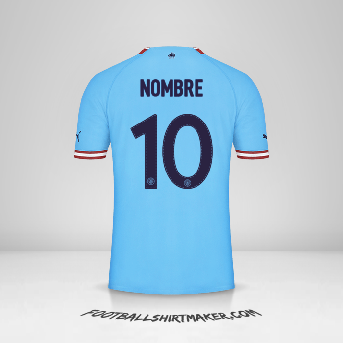 Camiseta Manchester City Cup 2022/2023 -  nombre - 10