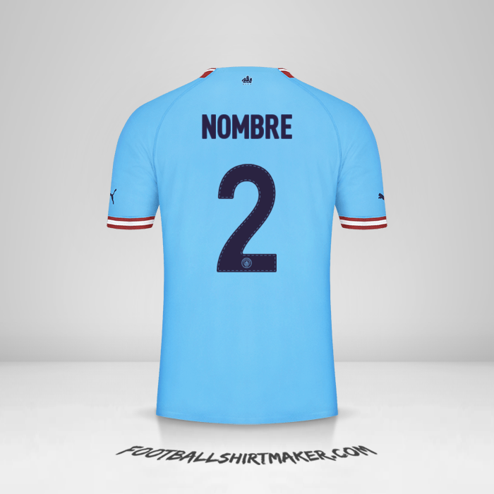 Jersey Manchester City Cup 2022/2023 -  nombre - 2
