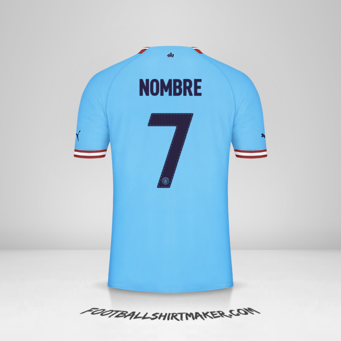 Camiseta Manchester City Cup 2022/2023 -  nombre - 7