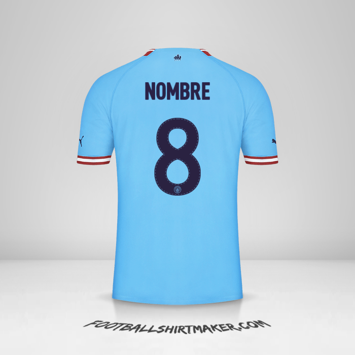Camiseta Manchester City Cup 2022/2023 -  nombre - 8