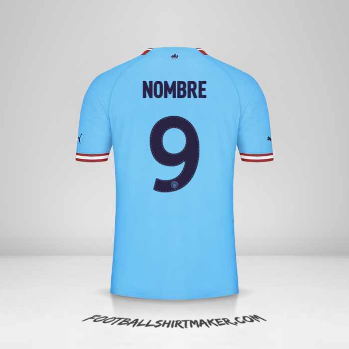 Camiseta Manchester City Cup 2022/2023 -  nombre - 9