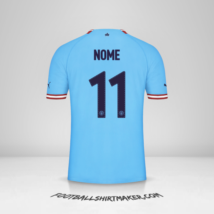 Maglia Manchester City Cup 2022/2023 -  nome - 11
