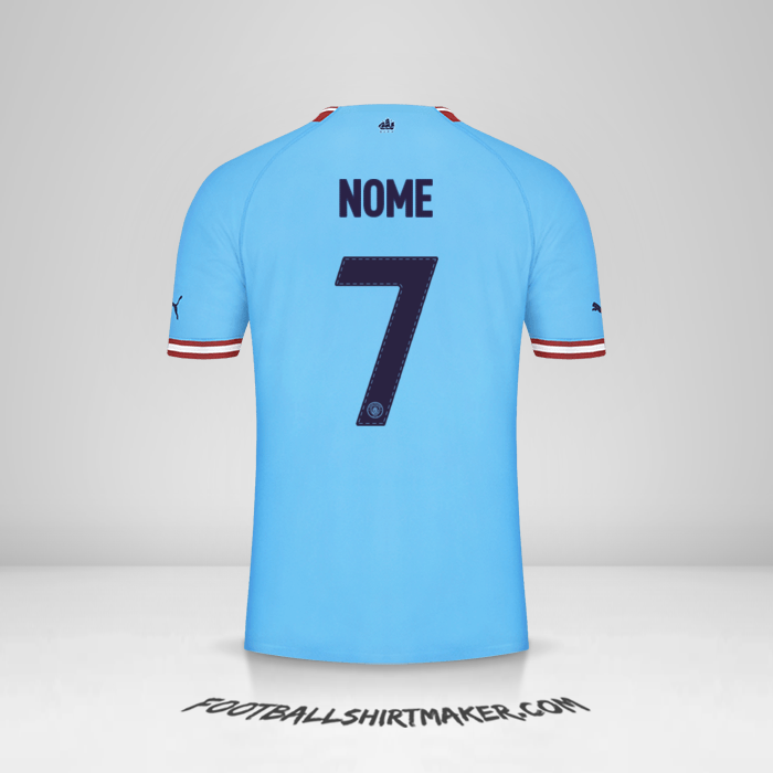 Camisa Manchester City Cup 2022/2023 -  nome - 7