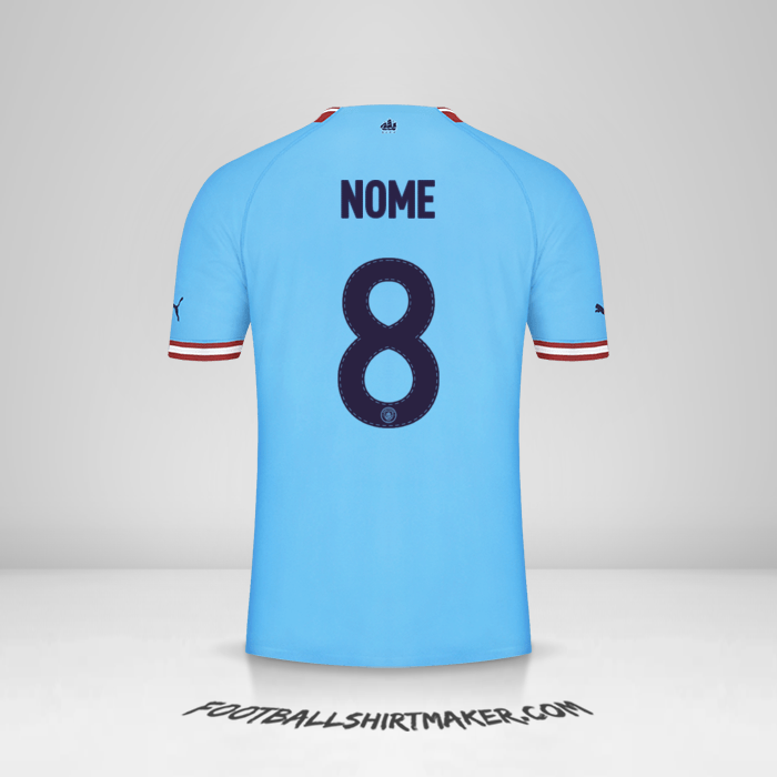 Camisola Manchester City Cup 2022/2023 -  nome - 8