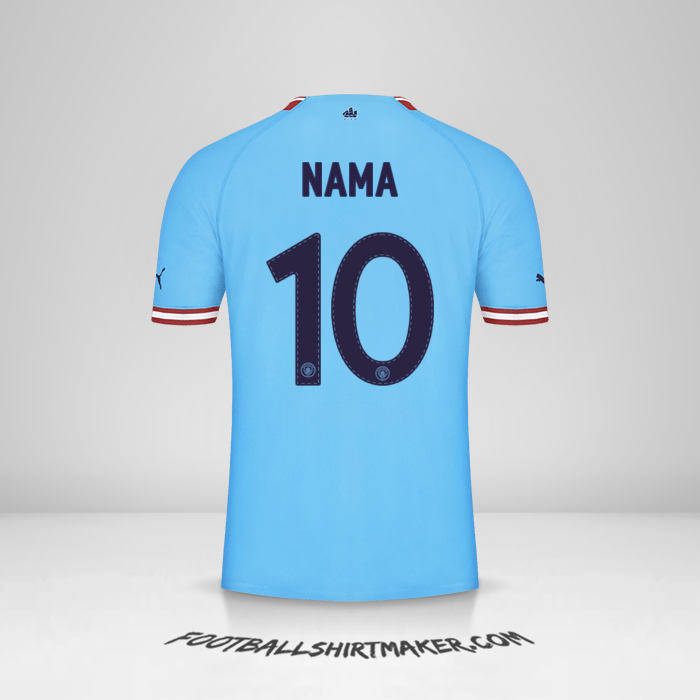 Jersey Manchester City Cup 2022/2023 -  nama - 10