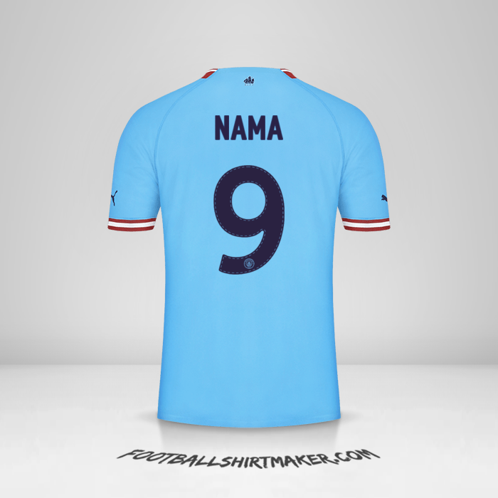 Jersey Manchester City Cup 2022/2023 -  nama - 9