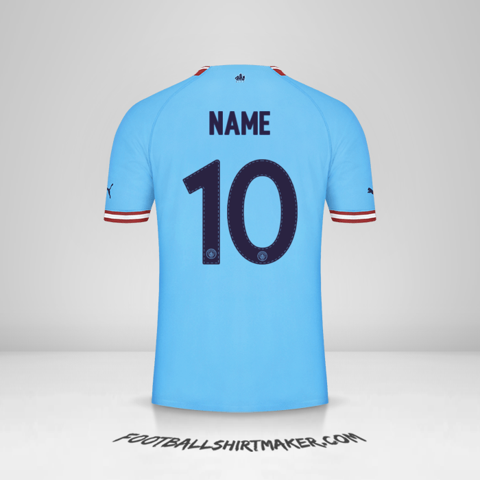 Jersey Manchester City Cup 2022/2023 -  name - 10