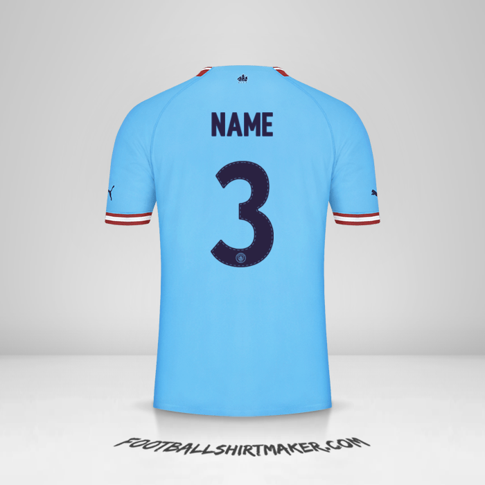 Jersey Manchester City Cup 2022/2023 -  name - 3