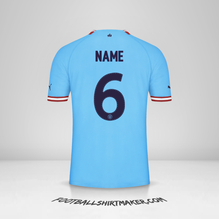 Jersey Manchester City Cup 2022/2023 -  name - 6