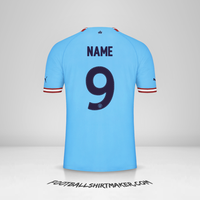 Trikot Manchester City Cup 2022/2023 -  name - 9