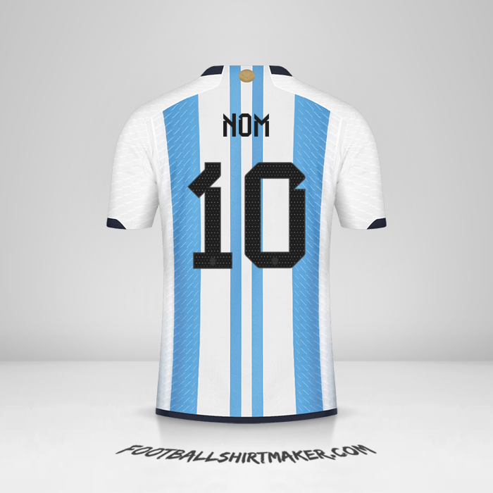 Maillot Argentine 2022 -  nom - 10
