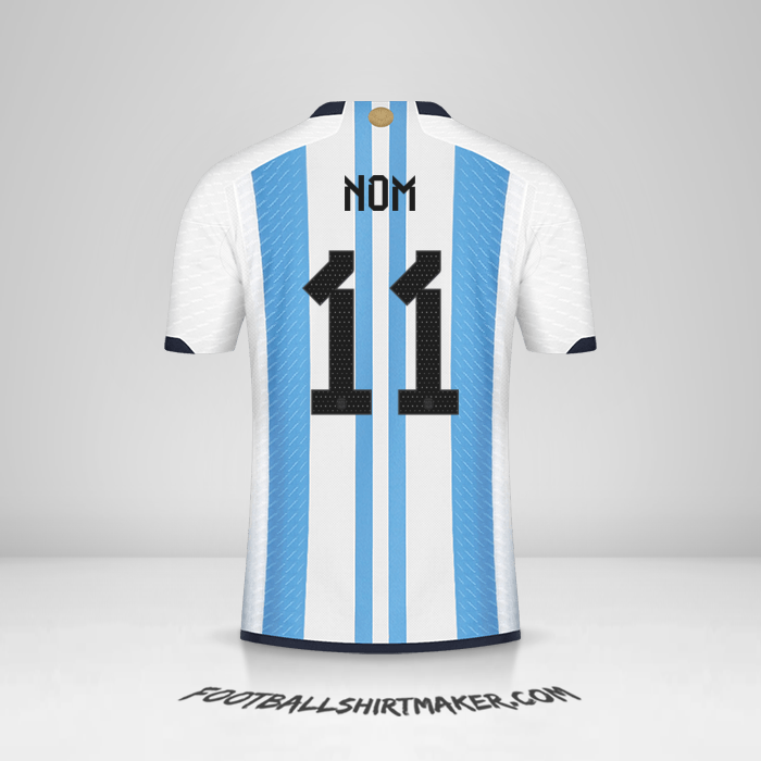 Maillot Argentine 2022 -  nom - 11