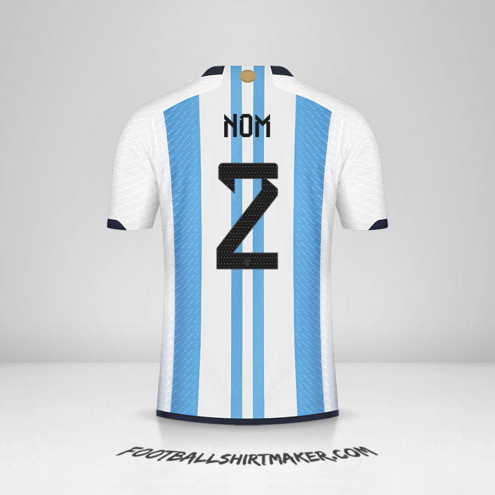 Maillot Argentine 2022 -  nom - 2