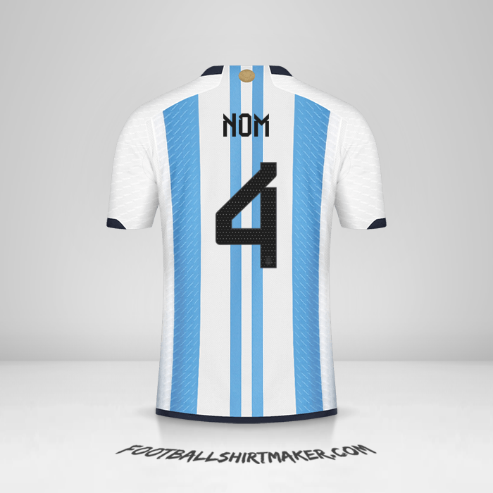 Maillot Argentine 2022 -  nom - 4