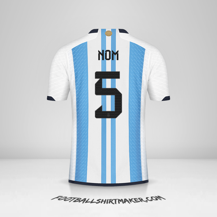 Maillot Argentine 2022 -  nom - 5