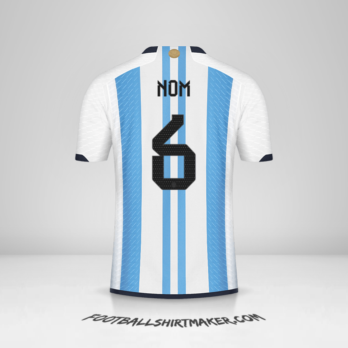 Maillot Argentine 2022 -  nom - 6