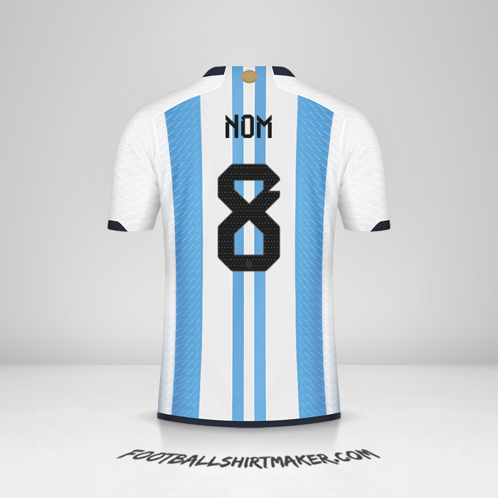 Maillot Argentine 2022 -  nom - 8