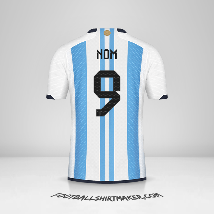 Maillot Argentine 2022 -  nom - 9